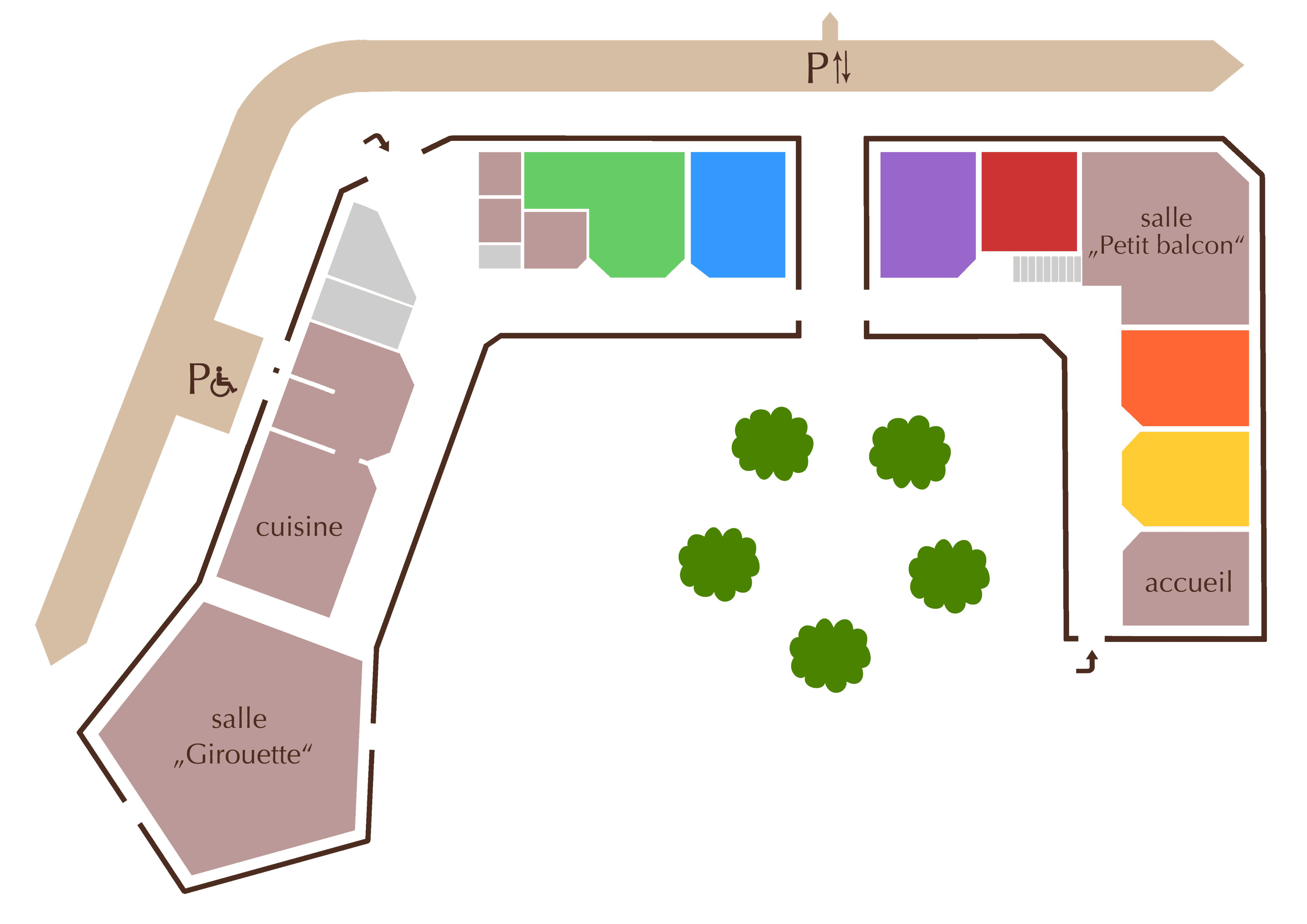 Plan du bâtiment Héberge