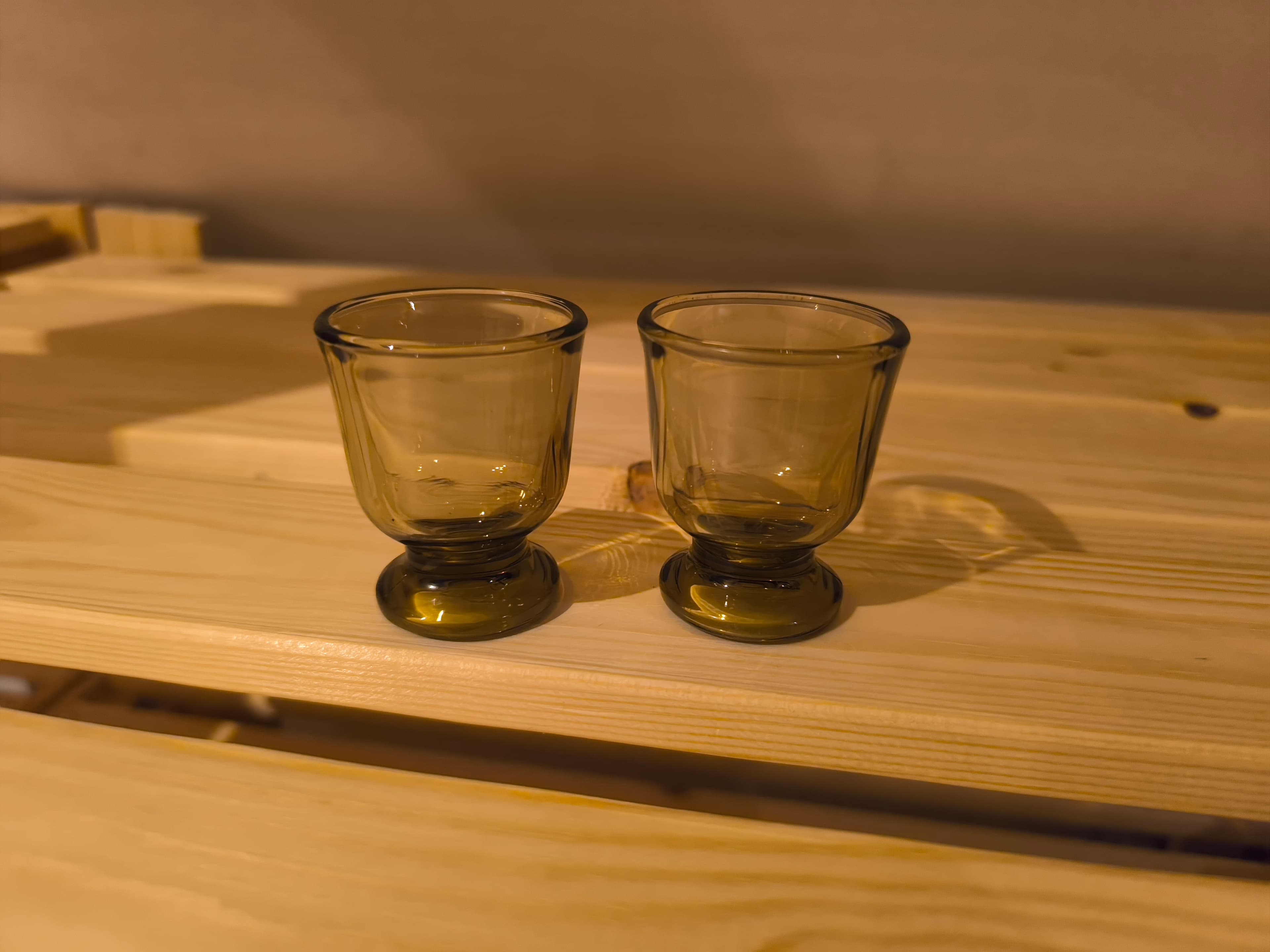 Verres sur pied