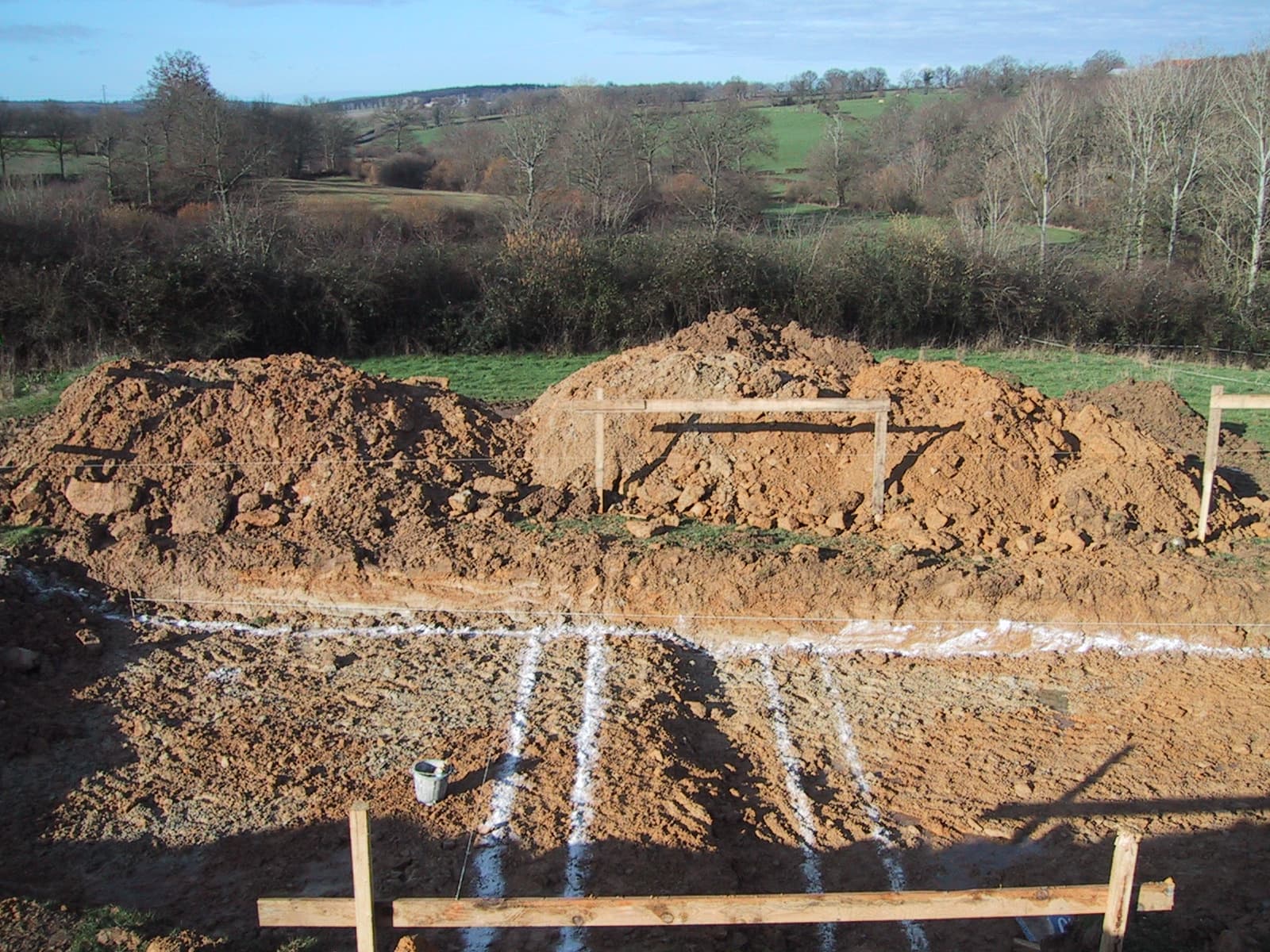 Chantier des fondations de l'Héberge (1/2)